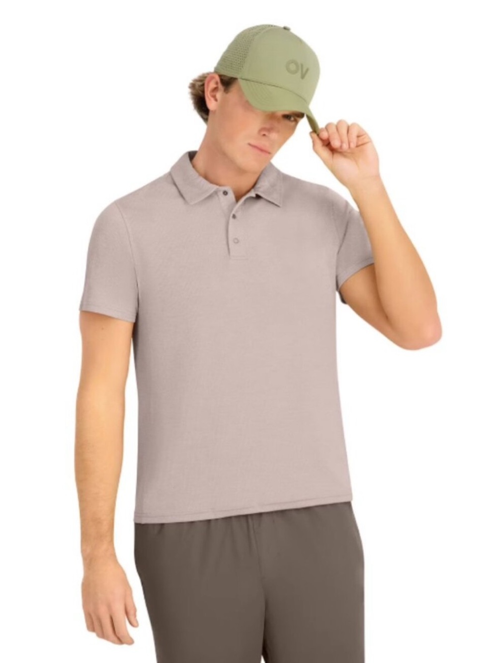 Outdoor Voices | GridTek Polo | Cobblestone | OV61100 | Men’s XXL | NWT